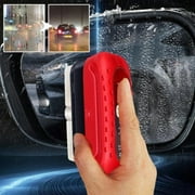 Glass Cleaning Board, 2024New Glass Coating for Windshield, Car Glass Oil Film Remover, Anti-rain Fog Cleaning Glass Brush with Remover, Improves Clarity and Visibility